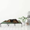 Elevated Dog Bed â€šÃ„Ã¬ Indoor/Outdoor Dog Cot or Puppy Bed for Pets up to 110lbs by Petmaker (Green)