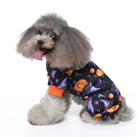 Pet Dog Halloween Christmas Festival Dress Up Clothes (Option: SDZ143 Black Elf Pumpkin-M)