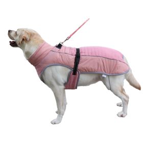 Casual Thickening Pet Clothes Reflective (Option: Pink-M)