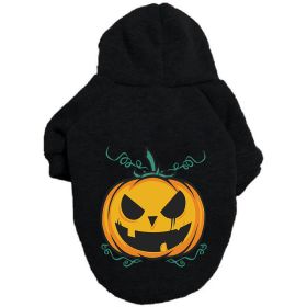 Halloween Pumpkin Dog Pattern Sweater Clothes (Option: Pumpkin Black-6XL)