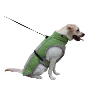 Casual Thickening Pet Clothes Reflective (Option: Fruit Green-XL)